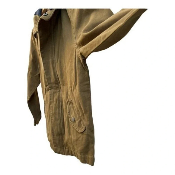 Cherokee Casual Jacket Boys Size Small S/P with Hood Pockets Full Zipper‎ Tan​​​ - Picture 5 of 8